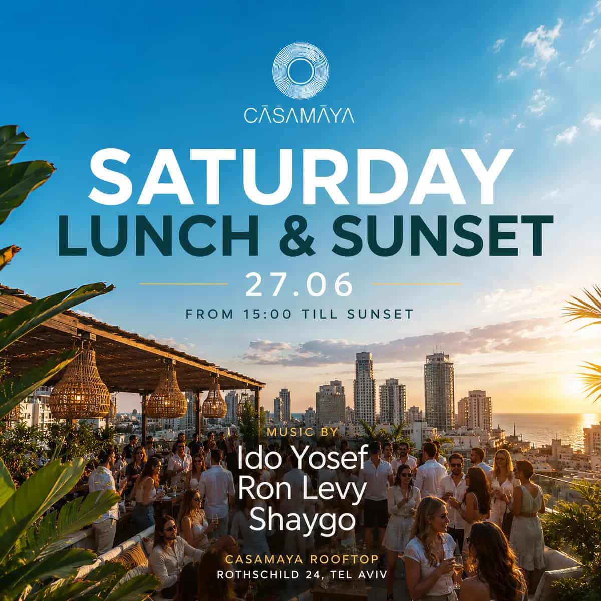 ALL WHITE SATURDAY // CASAMAYA ROOFTOP