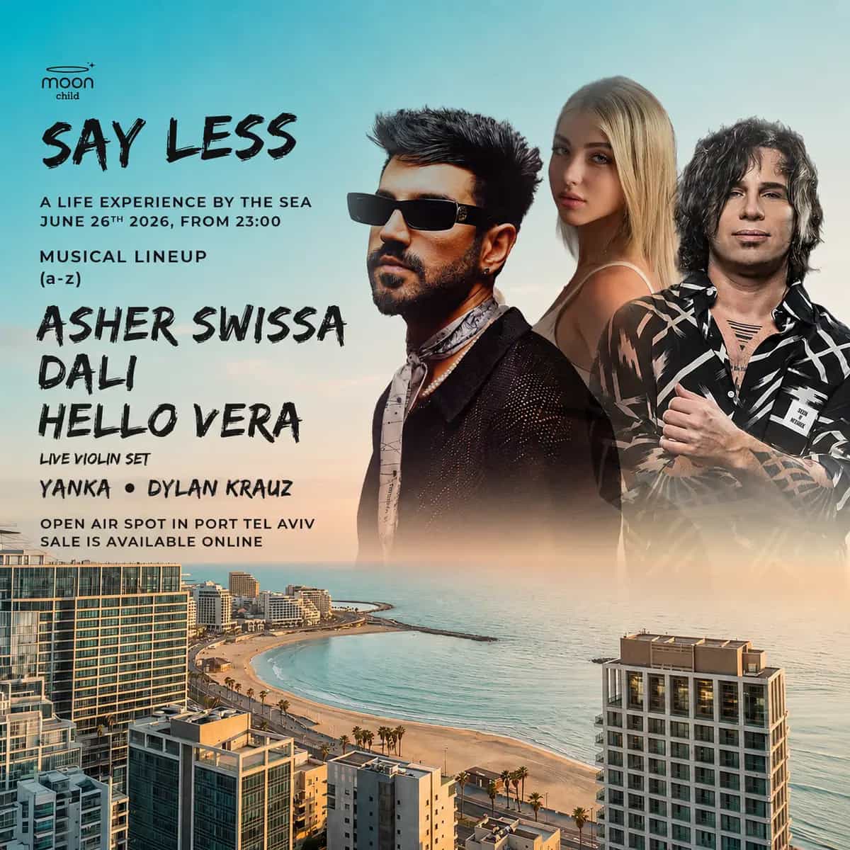 FRIDAY OPEN AIR 26.6 ASHER & DALI & VERA