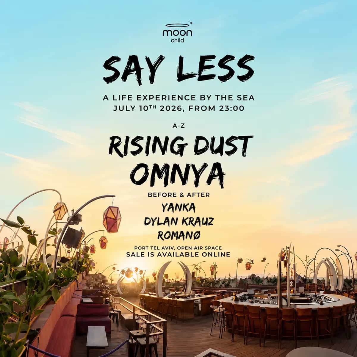 FRIDAY OPEN AIR 10.7 OMNYA & RISING DUST