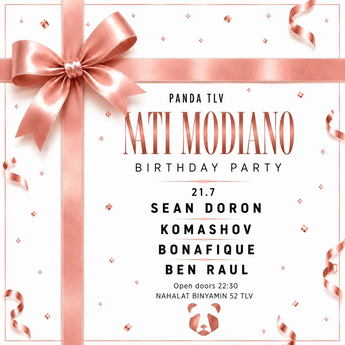 21/07 |TUESDAY | PANDA TLV|NATI MODIANO