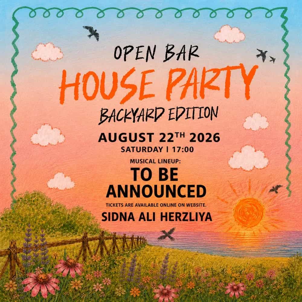 HOUSE PARTY | OPEN BAR 22/08