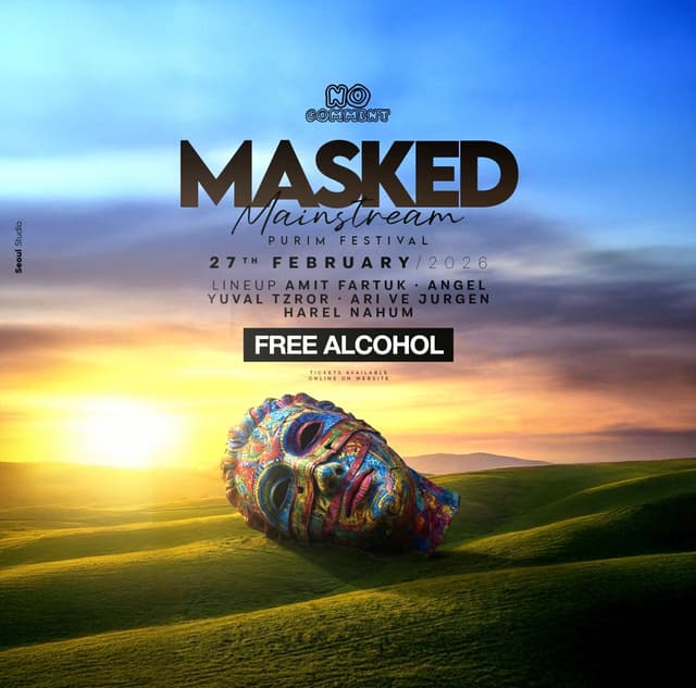 PURIM MASKED • OPEN BAR // 27.2🎭