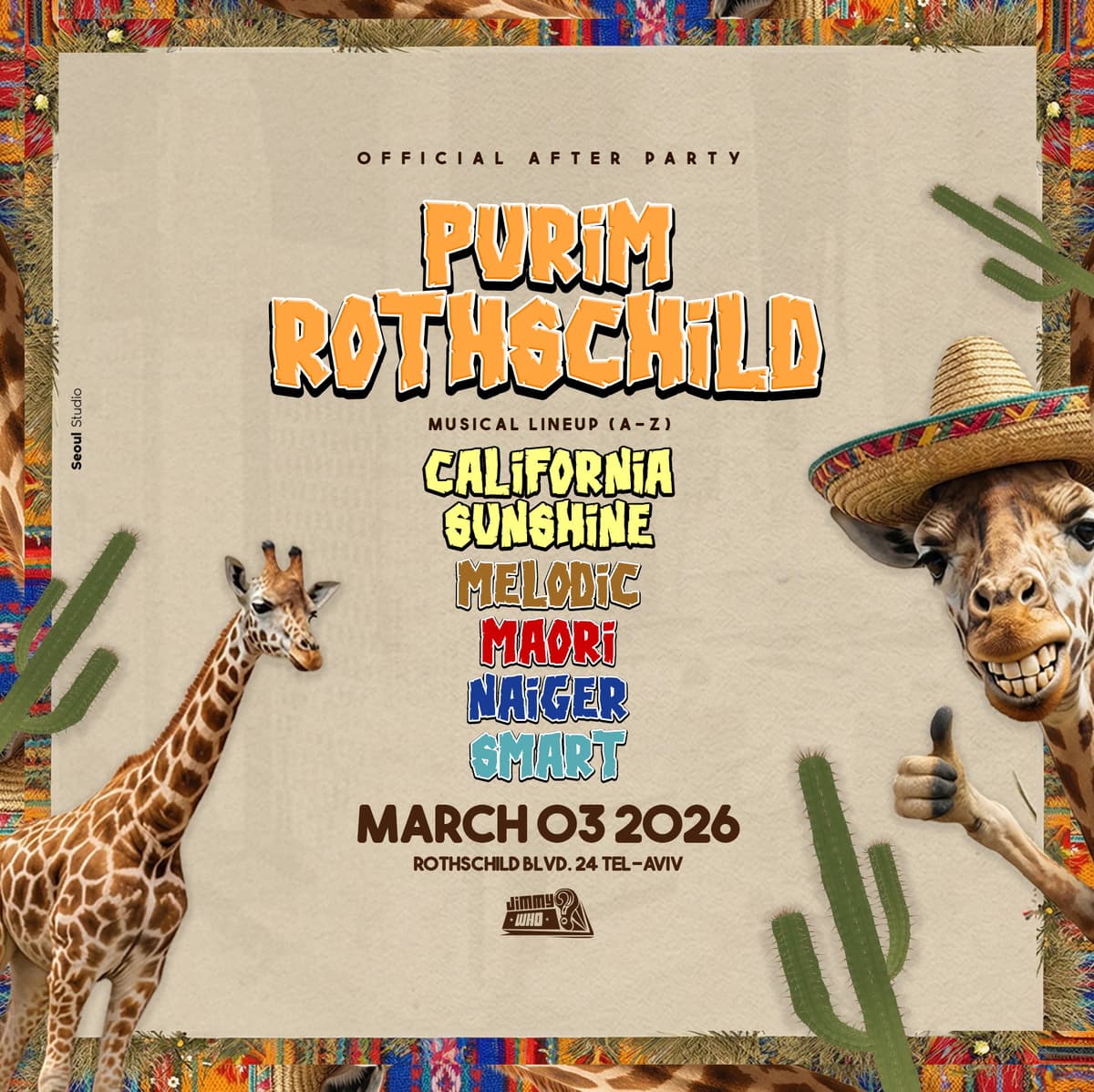PURIM B’ROTHSCHILD • OFFICIAL AFTER 3.3🌴