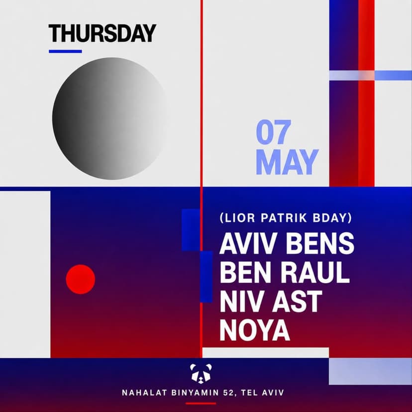  21/05 |THURSDAY | PANDA TLV
