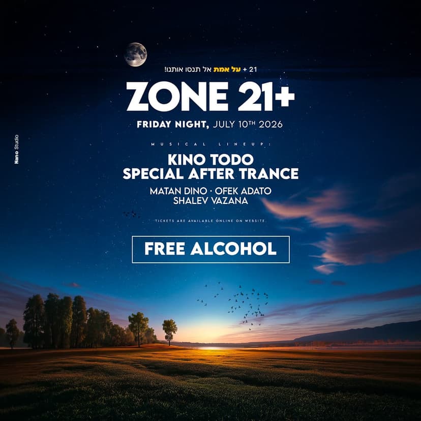  ZONE| 🍾 אלכוהול ללא הגבלה