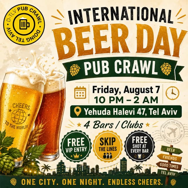 International Beer Day D-TLV Bar Crawl