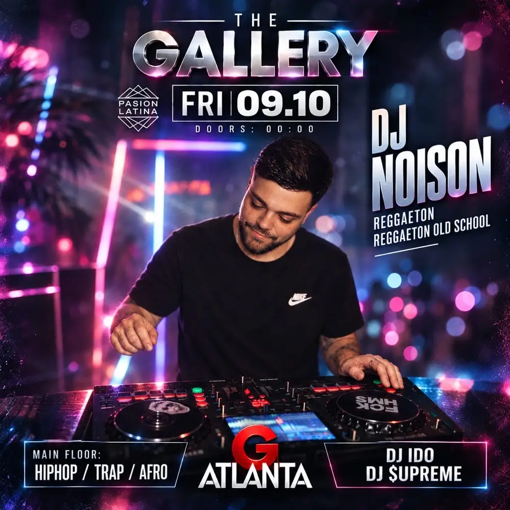 Friday pasión latina The Gallery Atlanta Tlv 9/10/26